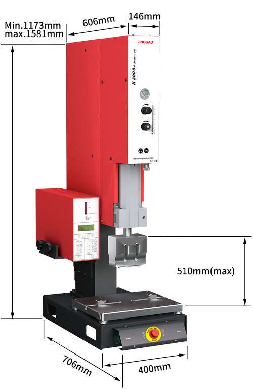 超声波塑料焊接机 20kHz 2000/3000W K3000 Standard